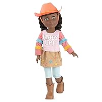 Glitter Girls – Jolie14-inch Poseable Equestrian Doll – Brown Hair & Green Eyes — Horseback Riding Outfit, Cowgirl Hat, and Boots – Toys, Clothes, and Accessories for Kids Ages 3+