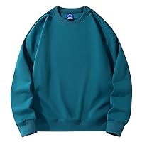 Men's Funny Ugly Sweaters Plush Warm Coat Fleece Sweater Casual Pocket Autumn Winter Coat Crew Sweatshirt, S-5XL