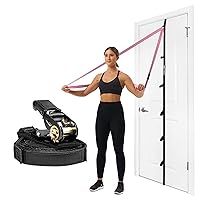 Arena Strength Door Anchor Strap for Resistance Bands, Multi Loop Door Anchor Fits Up to 9 ft Doors Heavy Duty Door Anchor for Workout Bands, Easy to Install Full Body Home workouts