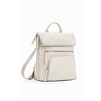Desigual Women's Accessories PU Backpack Medium, White, One Size