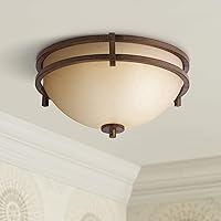 Oak Valley Collection Mission Ceiling Light Flush Mount Fixture Rustic Bronze 15