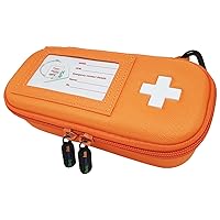Hardcase Insulated - Standard CASE - Medication Bag for Allergy and Asthma - Highly Visible and Noticeable in The case of an Emergency