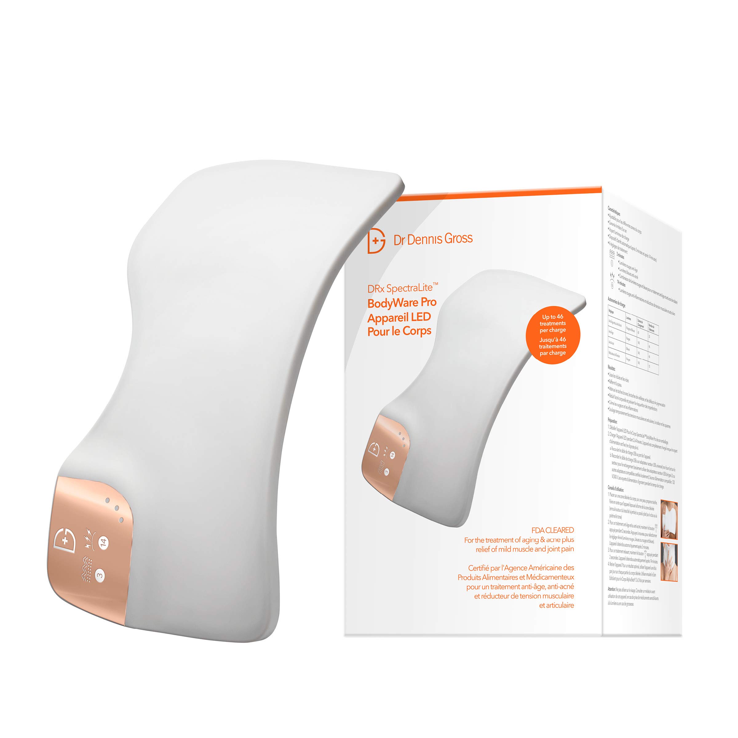Dr Dennis Gross Dpl IIa Panel DRx SpectraLite BodyWare Pro: FDA Cleared Light Therapy Device Treats Aging & Acne & Relieves Mild Muscle & Joint Pain