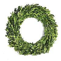Boxwood Wreath 12 inch Preserved Nature Boxwood Home Decor Stay Fresh for Years Spring Summer Fresh Green Wreath Farmhouse Holiday Home Wreath Decor Spring Wreath