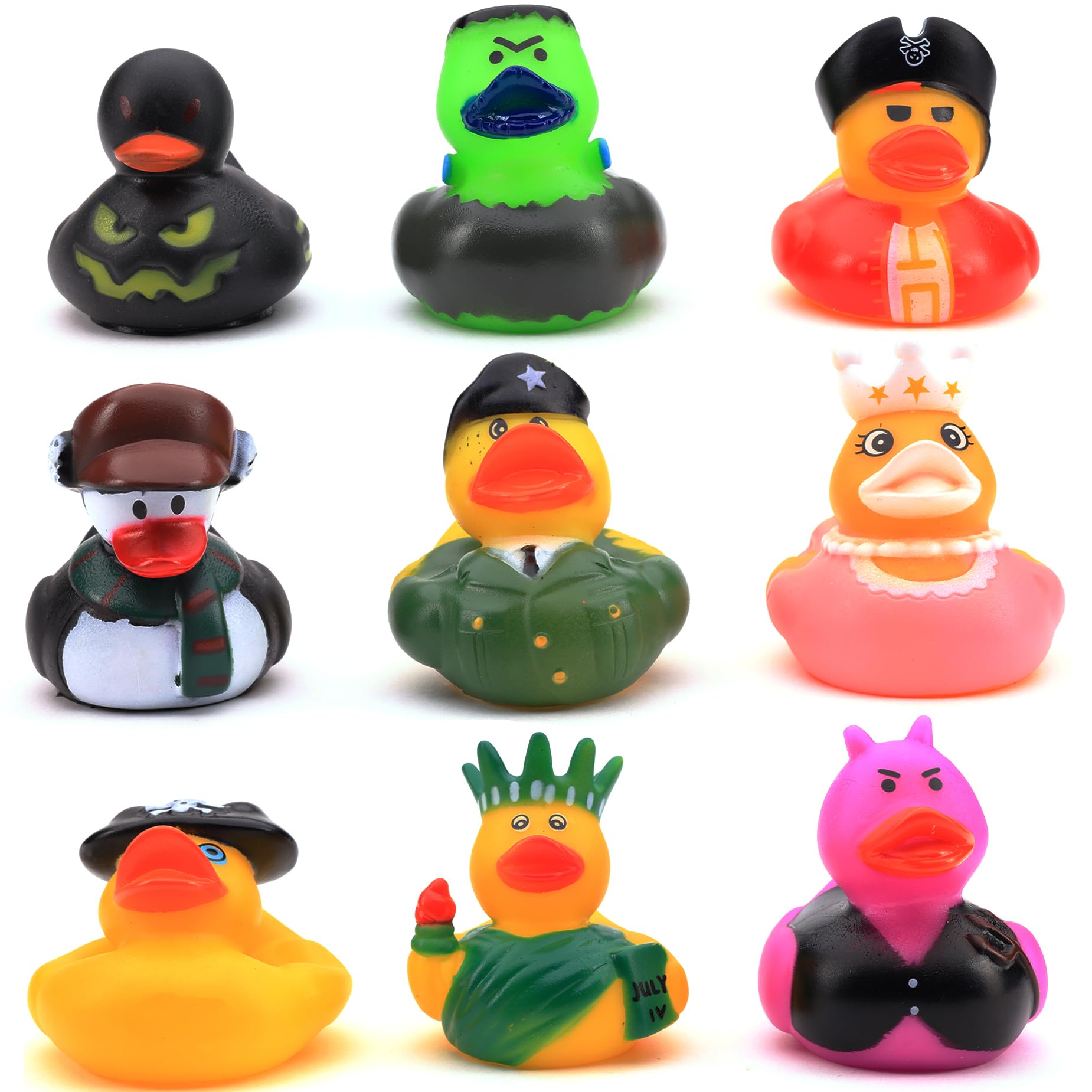 Rubber Duck Toy for Ducking - 100 Pcs Ducky Playset Bath Toys - Rubber Duckies for Beach Pool - Goody Bag Stuffers Classroom Prizes - Bulk Toys