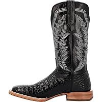 Durango Mens Prca Collection Belly Embroidery Square Toe Dress Boots Mid Calf - Black