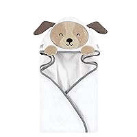 Hudson Baby Unisex Baby Cotton Animal Face Hooded Towel, Astronaut Dog, One Size