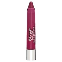Revlon Lip Balm, Tinted Lip Stain, Face Makeup with Lasting Hydration, Infused with Shea Butter, Mango & Coconut Butter, Shimmer Finish, 030 Smitten, 0.01 Oz