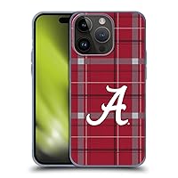 Officially Licensed University of Alabama UA Tartan Soft Gel Case Compatible with Apple iPhone 15 Pro