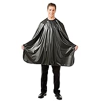 Betty Dain Magnum Shampoo Cape with Touch-and-Close Fastener, Durable, Waterproof, Stain-Resistant Vinyl, Oversized Dimensions, 54 inches wide x 66 inches long, Black