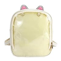 STEAMEDBUN Ita Bag Backpack with Insert Cat ears Pin Display Backpack Collector Bag for Anime Cosplay