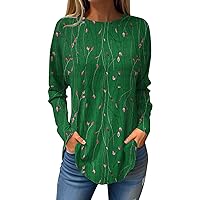 Plus Size Long Sleeve Crop Tops for Women Blouses & Button-Down Shirts Long Sleeve Shirts for Women V Neck T Shirts for Women Off The Shoulder Tops for Women Top Fall Outfits Multi L