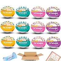 LarasBundle Lil' Soups Variety Pack | Wet Cat Food | 1.2 oz of Each | Cat Broth Plus Spring Toy and Fun Facts Booklet