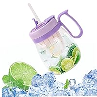 Water cup drinks with straw tea tea 850 ml of jars with tea infuses for juices drinking