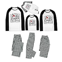 Family Christmas Pajamas Matching Sets Plaid Classic Xmas Long Sleeve Pjs 2 Piece Set Cute Nightwear Sleepwear Sets