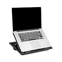 Mind Reader Lap Desk Laptop Stand, Bed Tray, Collapsible, Cushion, Portable, Dorm, Plastic, 14.75
