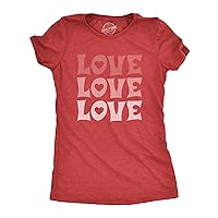Womens Valentines Shirts Cute Heart T Shirts Funny Valentines Day Tees for Ladies