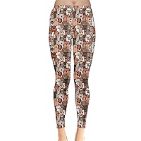 CowCow Womens Tights Animal Digital Print Dog Cats Horses Pigs Hippo Sheep Rabbit Panda Leggings, XS-5XL