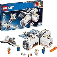 Lego 60227 City Lunar Space Station, Spaceship Adventures Toys for Kids Inspired by NASA, Mars Expedition Series