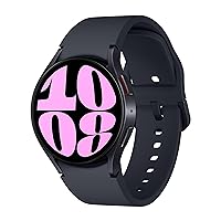 SAMSUNG Galaxy Watch 6 40mm Bluetooth Smartwatch, Fitness Tracker, Personalized HR Zones, Advanced Sleep Coaching, Heart Monitor, BIA Sensor, Health Wellness Insights, Big Screen, US Version, Graphite