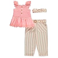 Little Lass Girls' 3-Piece Scrunchie Leggings Set Outfit