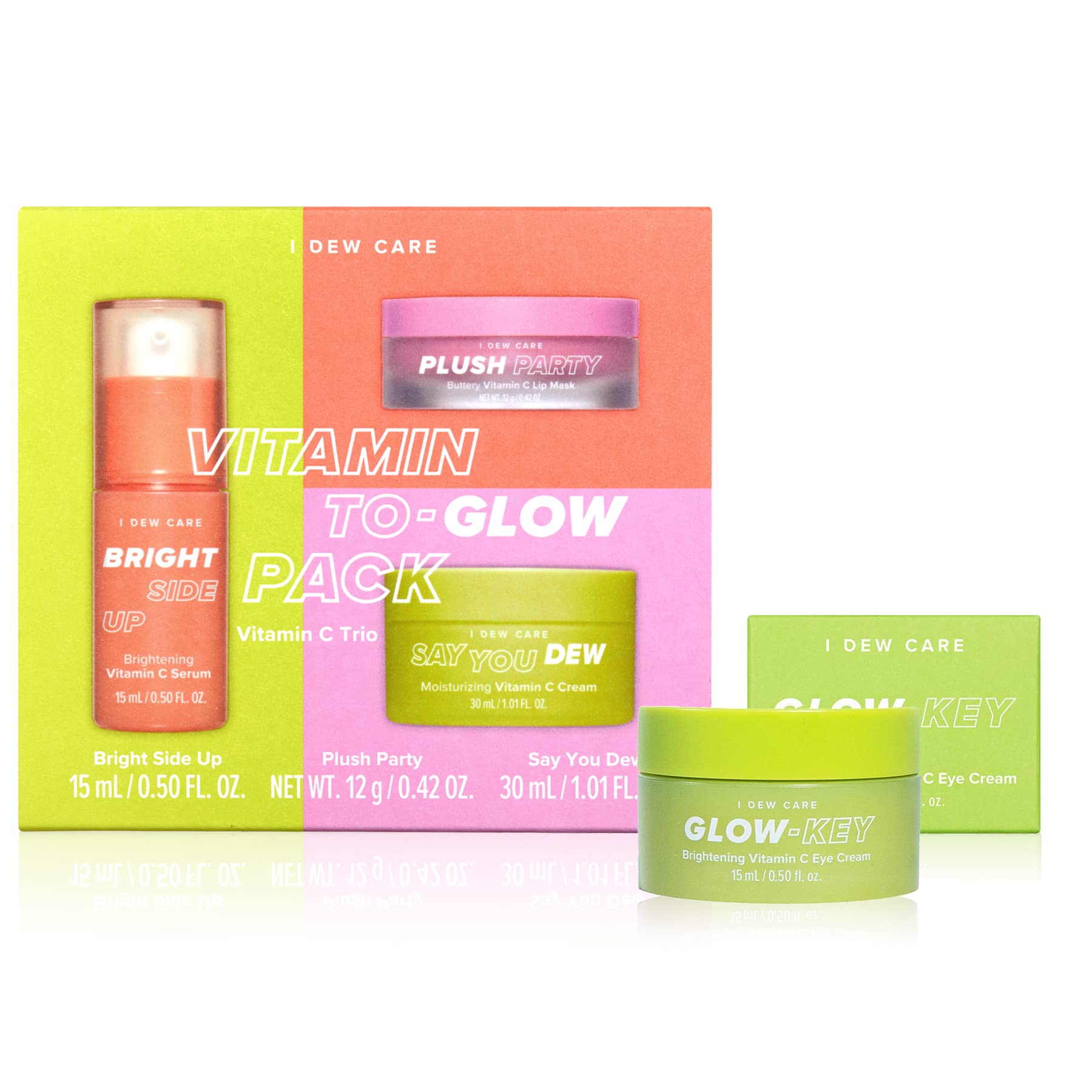 I DEW CARE Vitamin To Glow Pack + Glow-Key Eye Cream Bundle