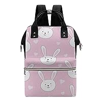 Rabbit Wide Open Designed Diaper Bag Waterproof Mommy Bag Multi-Function Travel Backpack Tote Bags