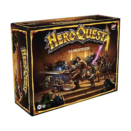 Hasbro Gaming Avalon Hill HeroQuest Game System Tabletop Board Game,Immersive Fantasy Dungeon Crawler Adventure Game for Ages 14 and Up,2-5 Players