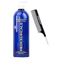 Therapro Mediceuticals HYDROCLENZ Dry Scalp & Hair Moisturizing Shampoo (w/Sleek Comb) Advanced Hair Restoration, SLS-Free Formula, Hydro Cleanse (33 oz / 1000 ml - LARGE LITER SIZE)