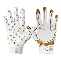 Shock Doctor Showtime Receiver Glove, White/Gold Lux M