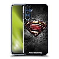 Head Case Designs Officially Licensed Justice League Movie Man of Steel Superman Logo Art Soft Gel Case Compatible with Samsung Galaxy A15