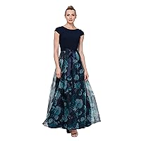 S.L. Fashions Women's Petite Floral Print Skirt Dress 9241141