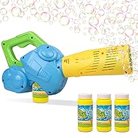 Duckura Bubble Leaf Blower for Toddlers, Kids Bubble Blower Machine with 3 Bubble Solution, Summer Outdoor Outside Game Activities Toy, Birthday Gifts Toys for Toddler Boys Girls Age 2 3 4 5+ Year