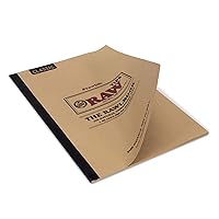 RAW Rawlbook | 10 Pages of Classic Original RAW Paper Tips - All Laid out in Tearable Sheets | Made for Insanely True Smokers