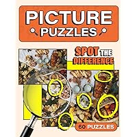 Spot the Difference Puzzle Book for Adults: Spot & Find All Differences In This Puzzle Picture Game | Activity Book Brain Game, Perfect For Any Occasion, Gifts For Birthday