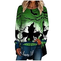 2023 Fall Casual Outfit Colorful Shirts for Women Women's Casual Top Plus Size Long Sleeved Round Neck T-Shirt Top