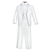 Boy's Formal 5 Piece Tuxedo Suit Dresswear Set