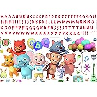 RoomMates RMK4959GM Cocomelon Giant Peel and Stick Wall Decals with Alphabet