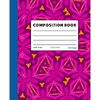 Composition Book: Beautiful Universe Mandala Composition Notebook with 200 Pages of Wide Ruled Lined Paper. Perfect for School, Home or Work