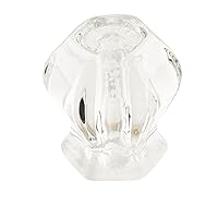 Amerock | Cabinet Knob | Clear | 1-3/16 inch (30 mm) Diameter | Everyday Heritage | 1 Pack | Drawer Knob | Cabinet Hardware