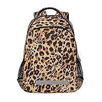 Leopard Cheetah Animal Print Backpacks Travel Laptop Daypack School Book Bag for Men Women Teens Kids