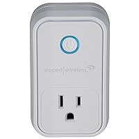 Amped AWP48W Wireless Wi-Fi Smart Plug, Compatible with Amazon Alexa or Google Assistant (Sold Separately), White