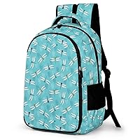 Beautiful Dragonfly Backpack Double Deck Laptop Bag Casual Travel Daypack for Men Women