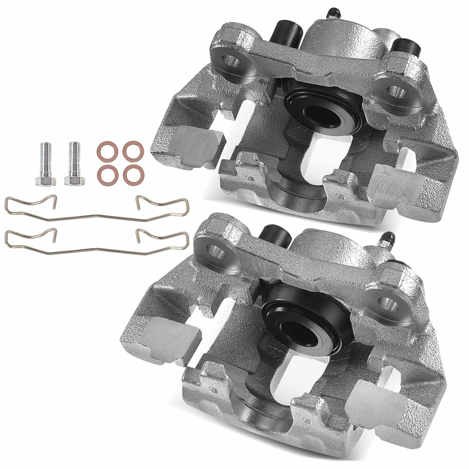A-Premium Disc Brake Caliper Assembly with Bracket Compatible with Jeep WJ Grand Cherokee 1999-2004 Rear Left and Right Side 2-PC Set