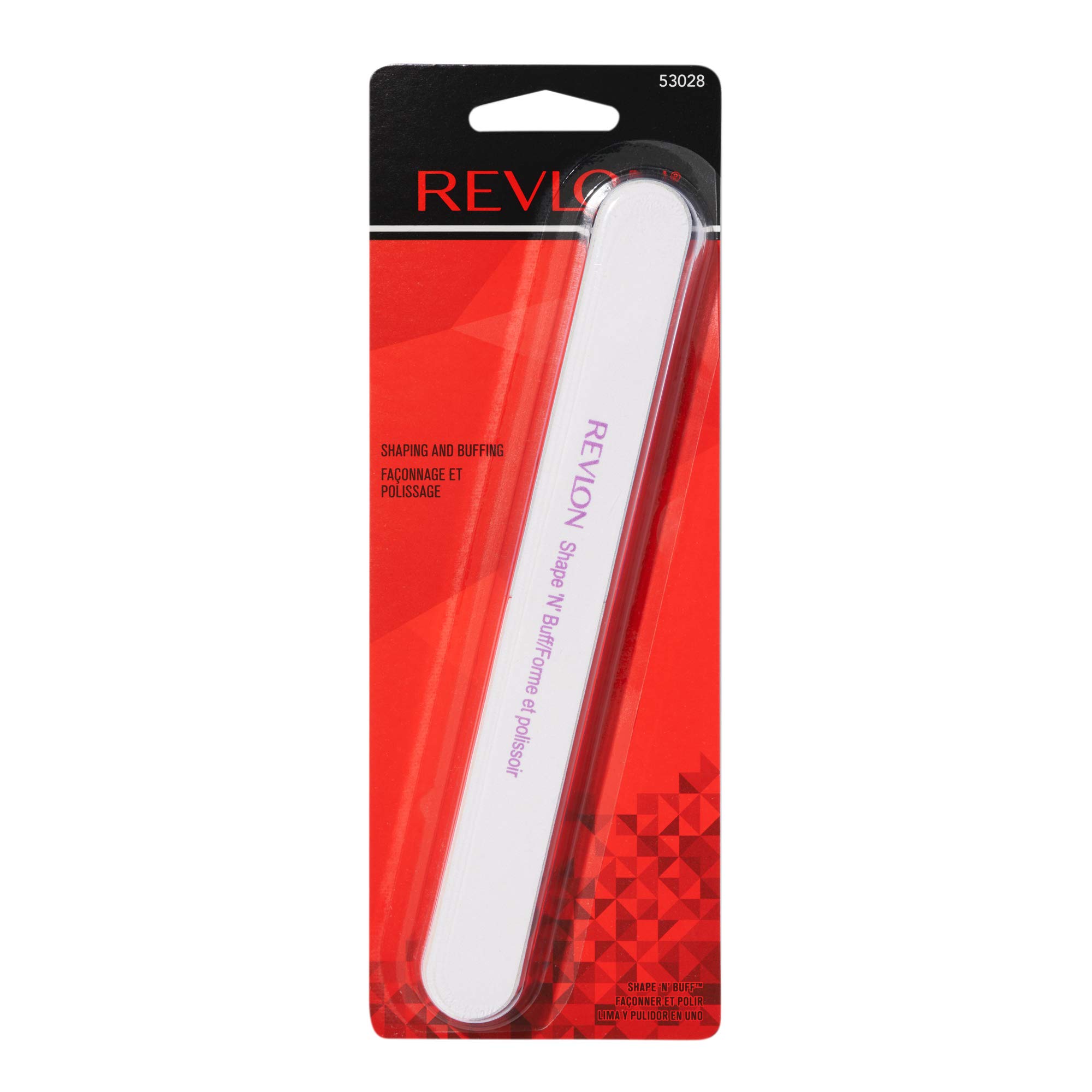 Revlon Nail Buffer, Shape 'N' Buff Nail File & Buffer, Nail Care Tool, All-in-One Shaping & Buffing, Easy to Use (Pack of 1)