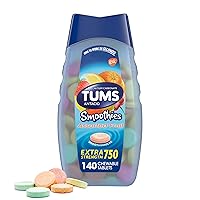 200mg Tablets for Pain Relief Bundle with TUMS 750mg Extra Strength Fruit Chewables for Heartburn Relief