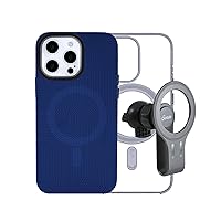 Sonix Case + MagLink Car Mount for MagSafe iPhone 14 Pro Max | ReSonix Navy Blue