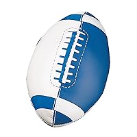 Champion Sports Soft Foam Mini Football, Blue/White, 8