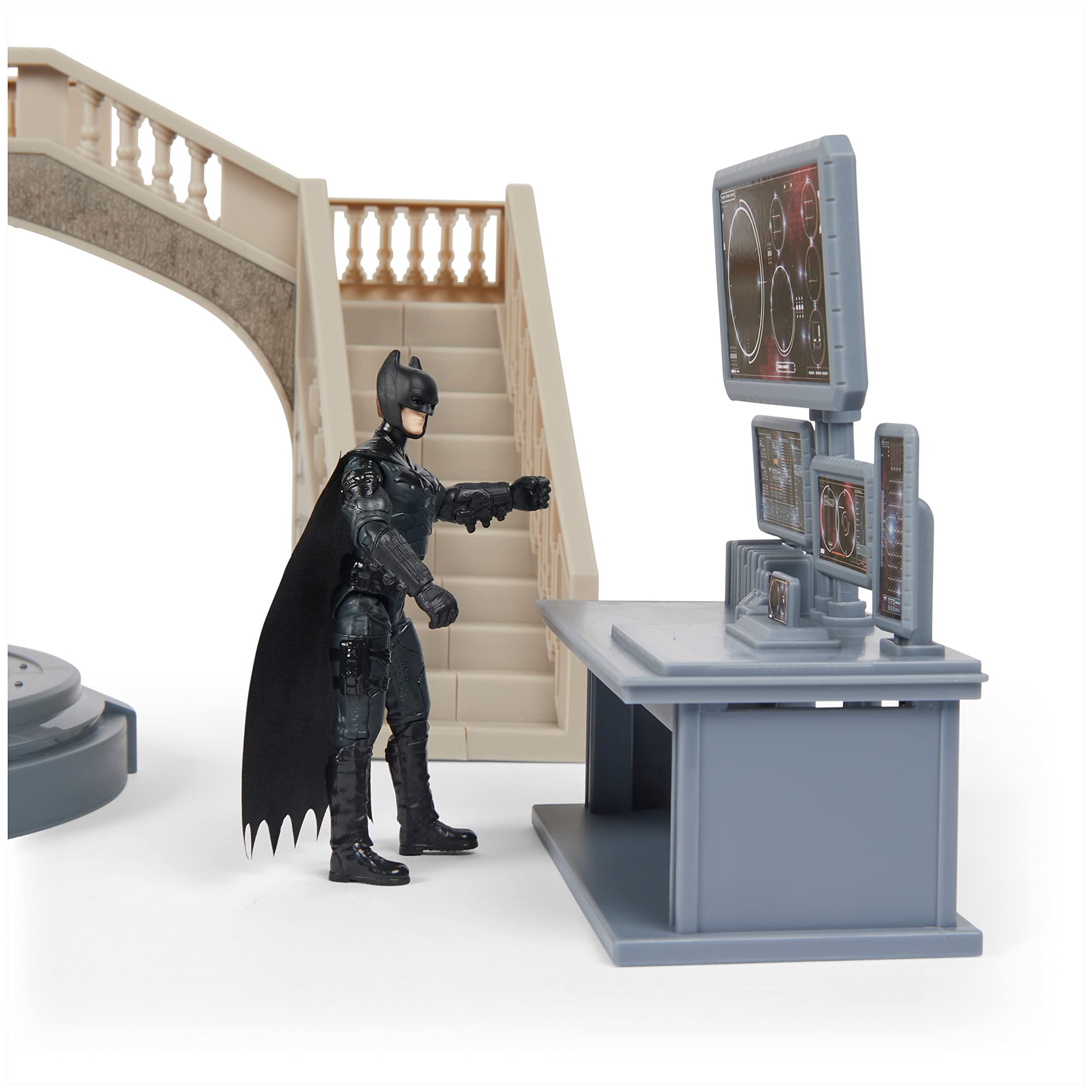 DC Comics, Batman Batcave with Exclusive Batman and Penguin Action Figures and Batcycle, The Batman Movie Collectible Kids Toys for Boys Ages 3 and Up