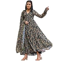 VVNX's Eid festival gown type salwar kameez ready to wear suit indian pakistani style party Printed for women